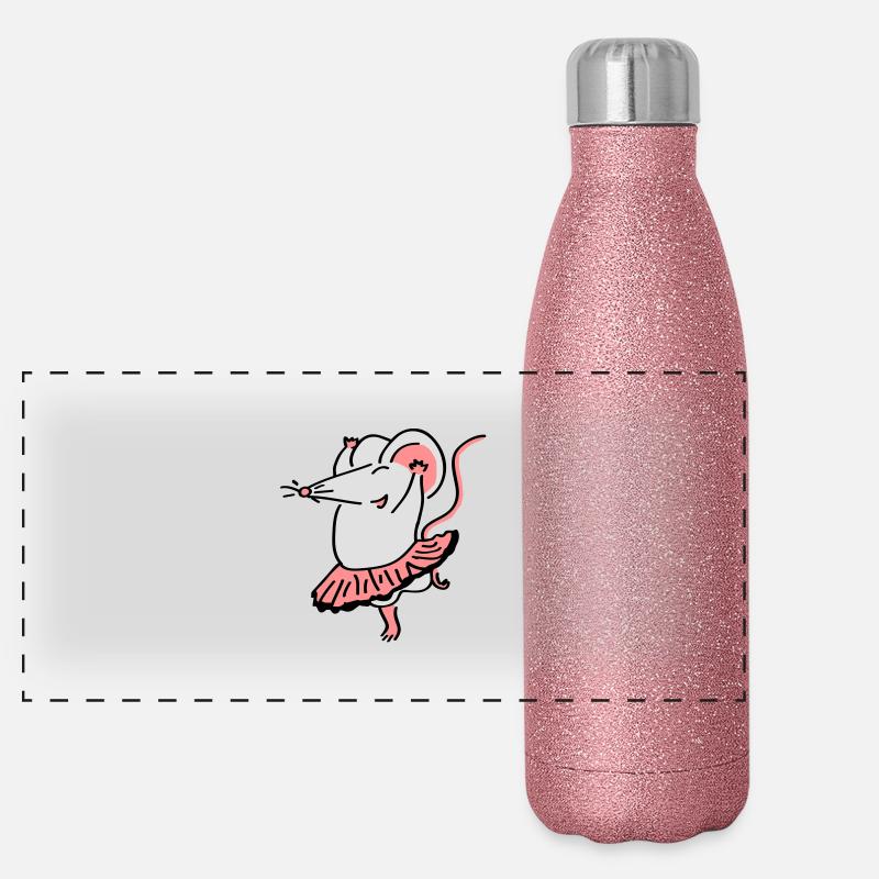 Tanzmäuschen Panorama Glitzer Isolierflasche 500 ml