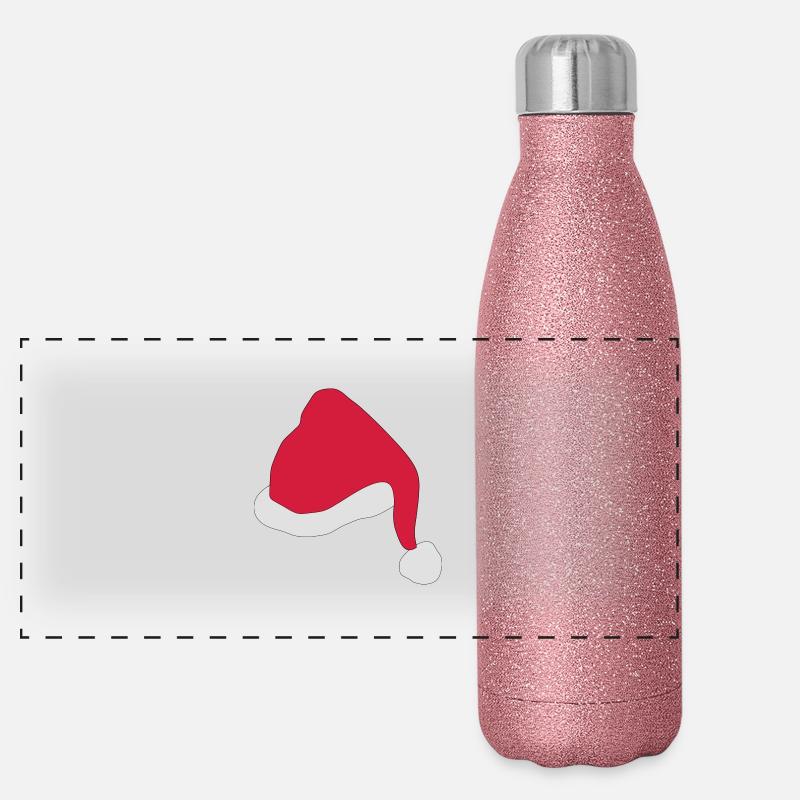 Jour de Noël Gourde isotherme panoramique pailletée 500 ml
