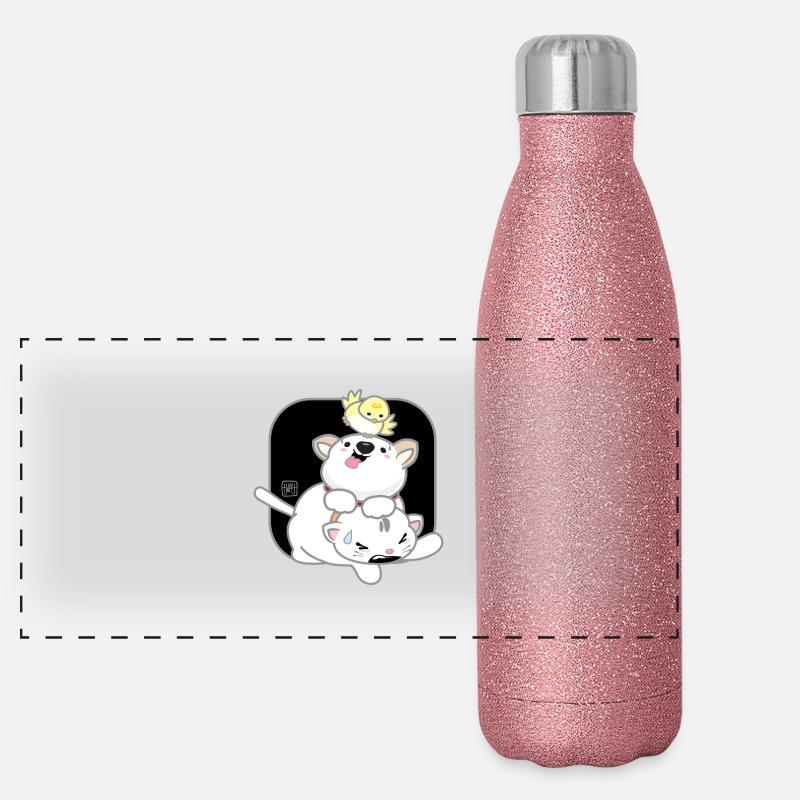 Chien Coréen - Style Japonais 12 Gourde isotherme panoramique pailletée 500 ml
