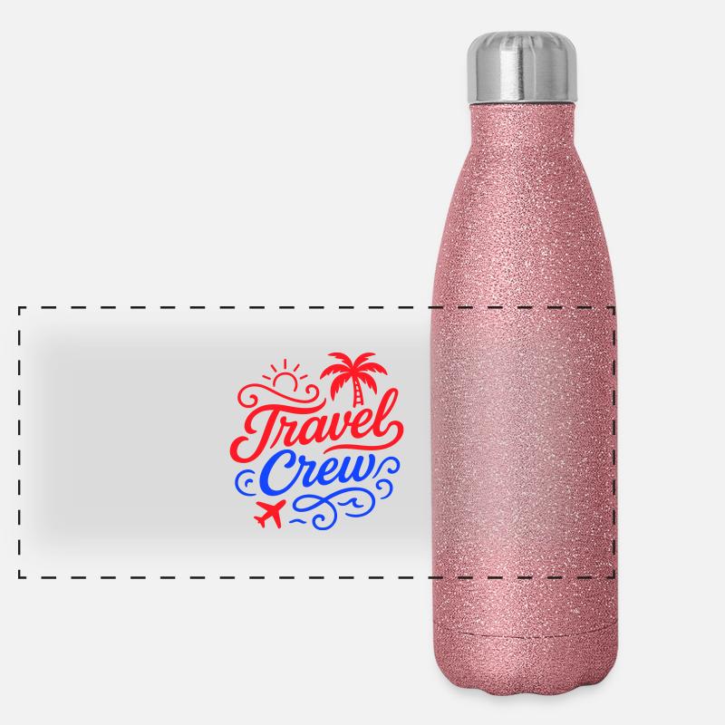Équipe de voyage Gourde isotherme panoramique pailletée 500 ml
