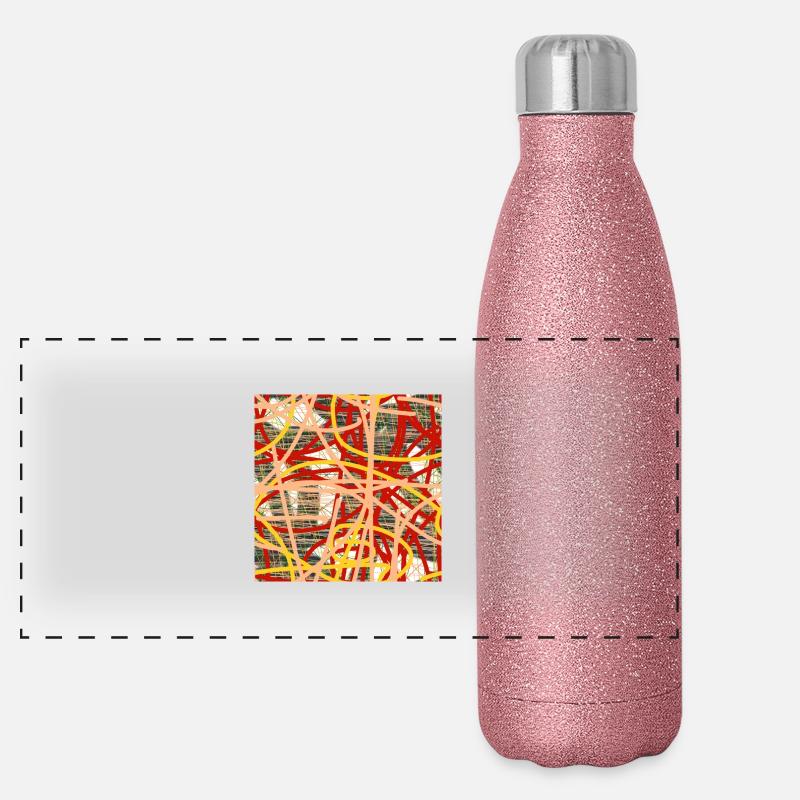Rice samples Panoramic Glitter Thermal Bottle 500 ml
