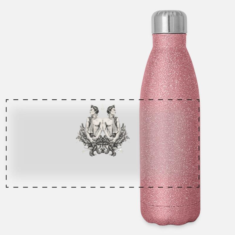Gemini Zodiac Panoramic Glitter Thermal Bottle 500 ml