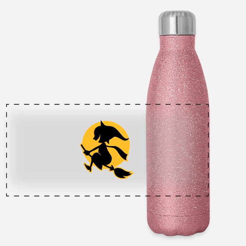 vl034b_hexe_2c Panorama Glitzer Isolierflasche 500 ml