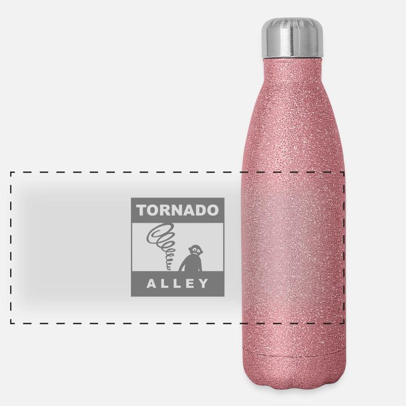 Tornado Alley Panorama Glitzer Isolierflasche 500 ml