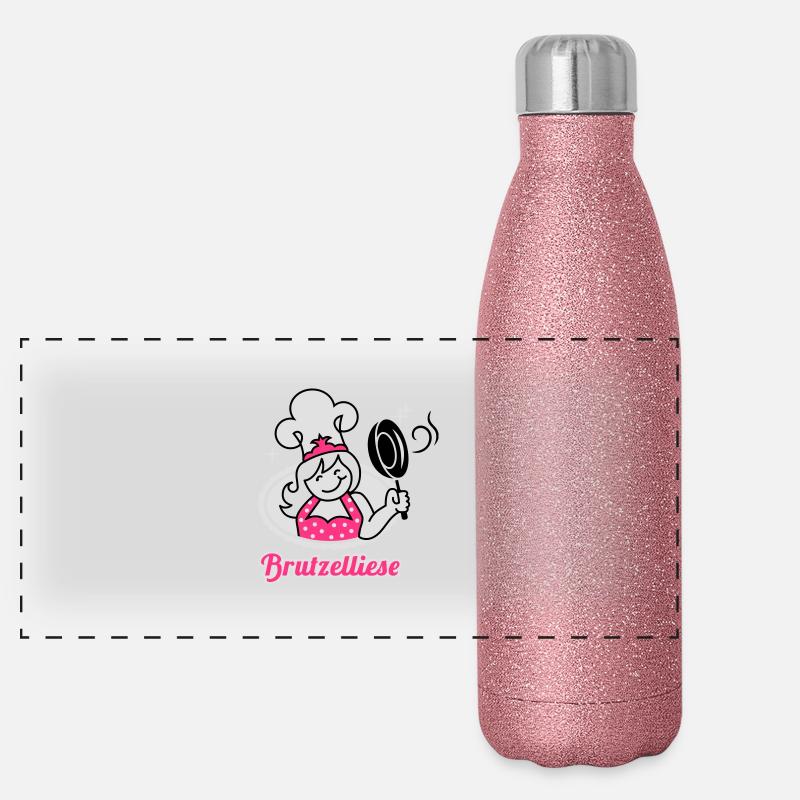 Cook - cuisine - cuisine - griller - barbecue - 3C Gourde isotherme panoramique pailletée 500 ml