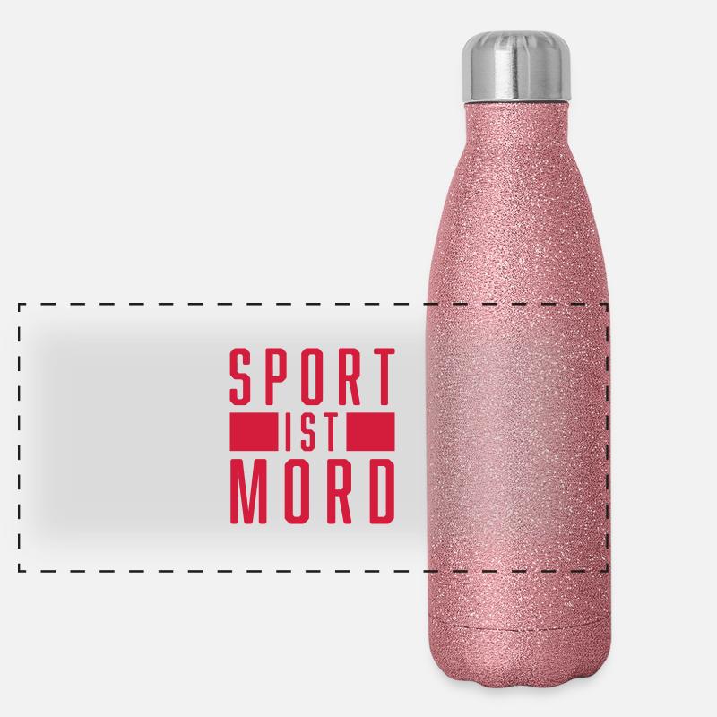 SPORT IST MORD Panorama Glitzer Isolierflasche 500 ml