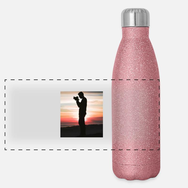 High pose Panoramic Glitter Thermal Bottle 500 ml