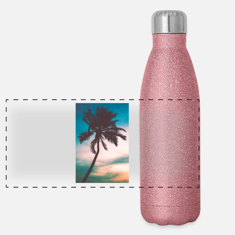 paume Gourde isotherme panoramique pailletée 500 ml