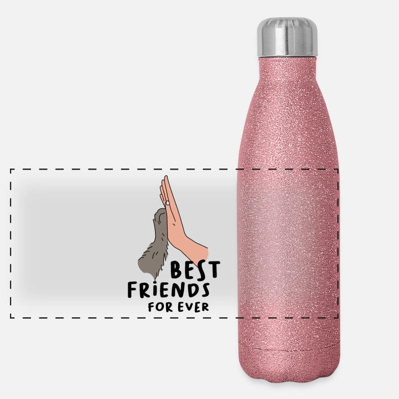 Best Friends Forever - Tierliebe High Five Design Panoramic Glitter Thermal Bottle 500 ml