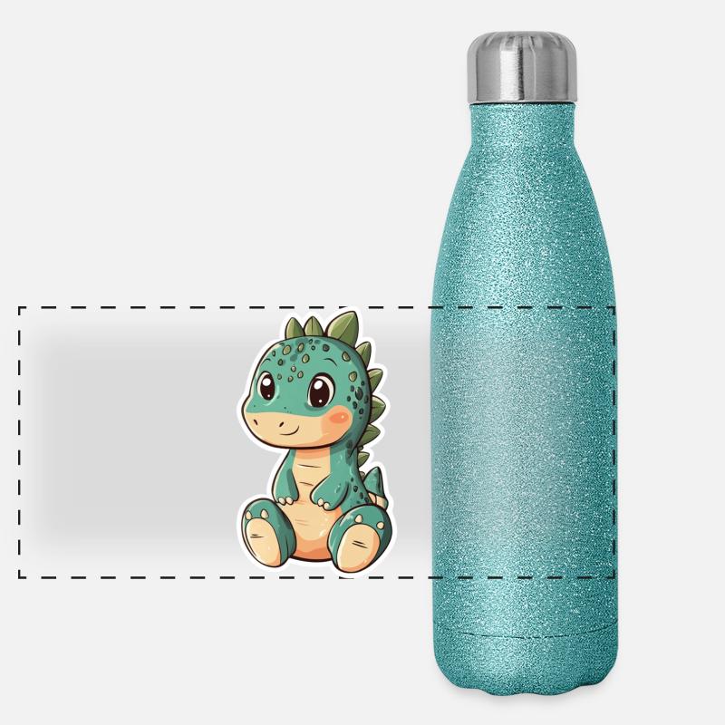 Dinosaur Panoramic Glitter Thermal Bottle 500 ml