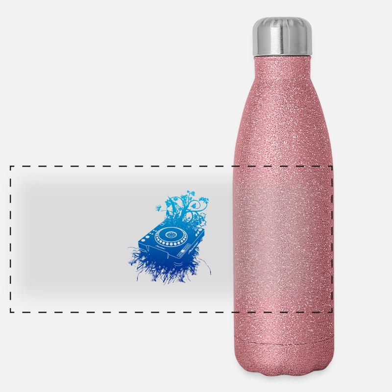 CDJ organique 1000 DJ Gourde isotherme panoramique pailletée 500 ml