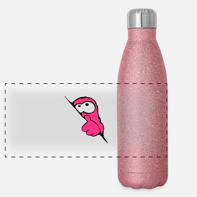Monsterbaby Panorama Glitzer Isolierflasche 500 ml