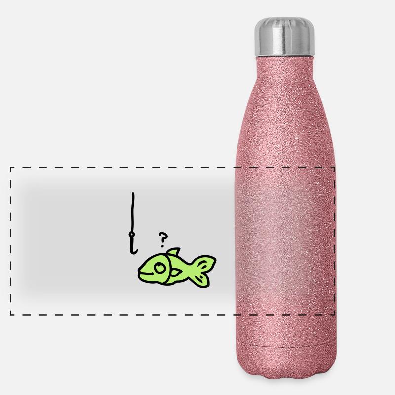 hameçon de poisson Gourde isotherme panoramique pailletée 500 ml