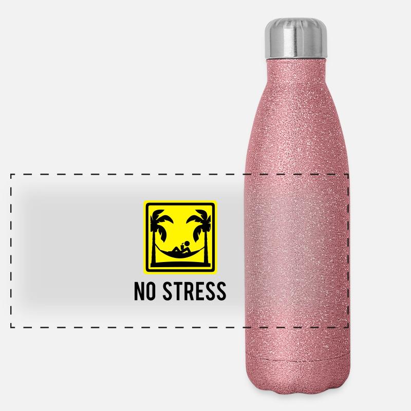 No stress Panorama Glitzer Isolierflasche 500 ml