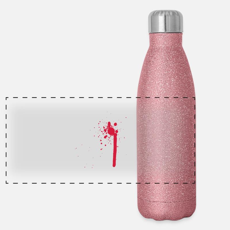 blut/blood Panorama Glitzer Isolierflasche 500 ml