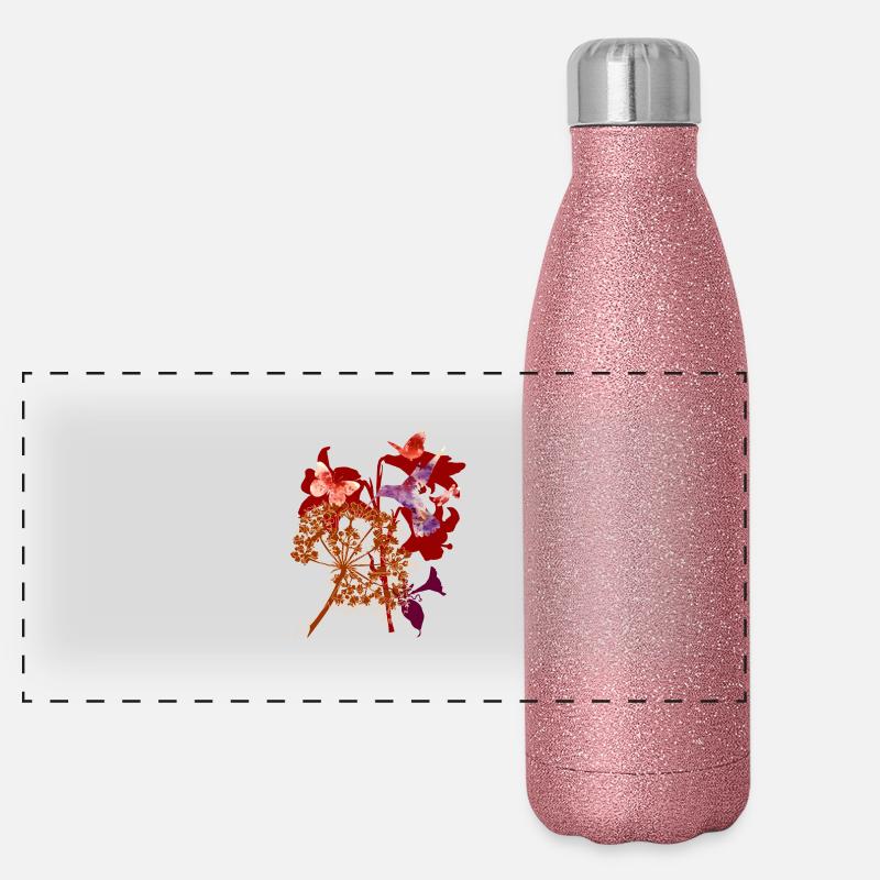 Butterflies Panoramic Glitter Thermal Bottle 500 ml
