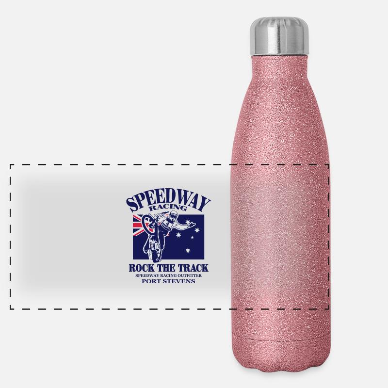 Australian Speedway Panoramic Glitter Thermal Bottle 500 ml