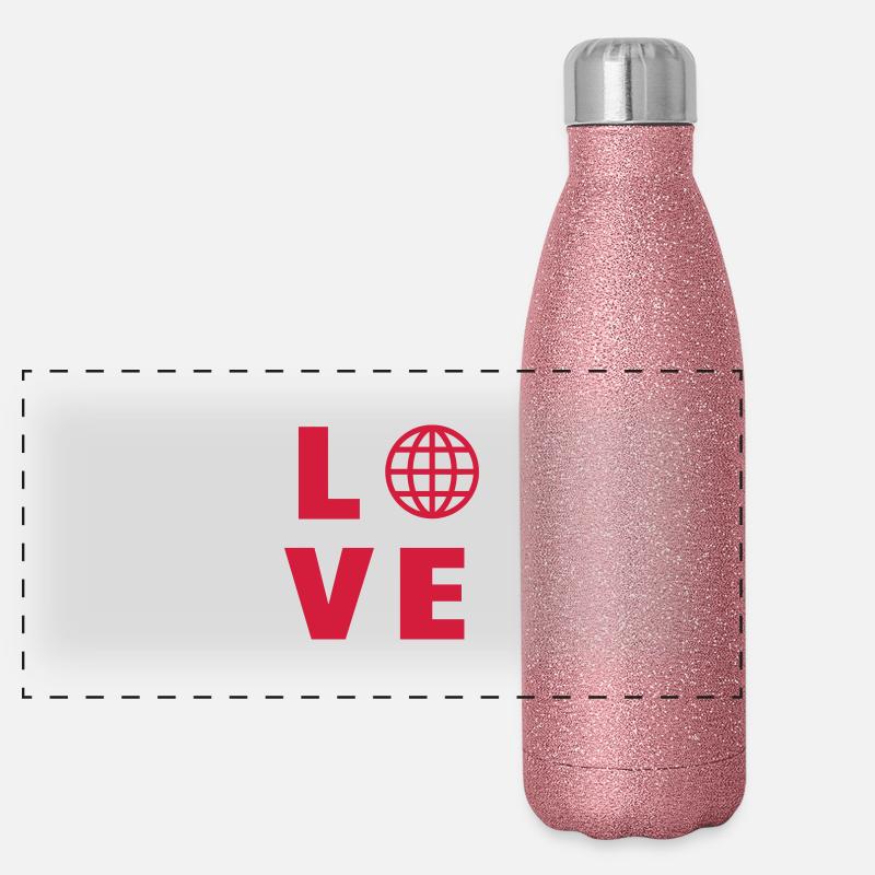 Webmaster Internet Web Geek Website Panorama Glitzer Isolierflasche 500 ml