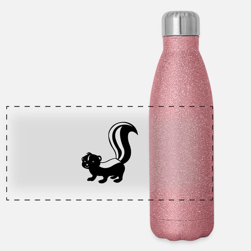 stinktier_02 Panoramic Glitter Thermal Bottle 500 ml