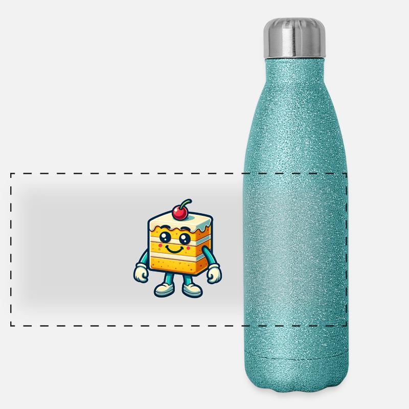 Gâteau joyeux Gourde isotherme panoramique pailletée 500 ml