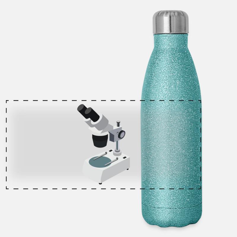 Mikroskop Panorama Glitzer Isolierflasche 500 ml