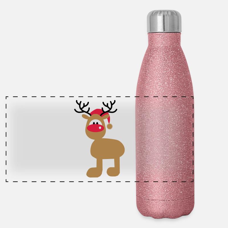 Noël Gourde isotherme panoramique pailletée 500 ml