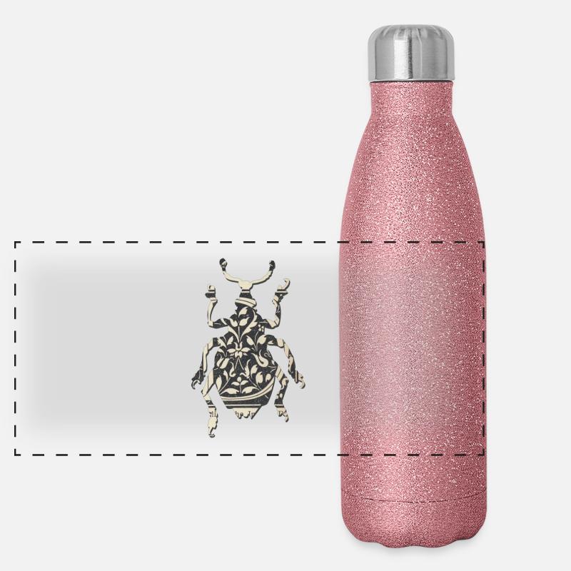Rüsselkäfer Panorama Glitzer Isolierflasche 500 ml