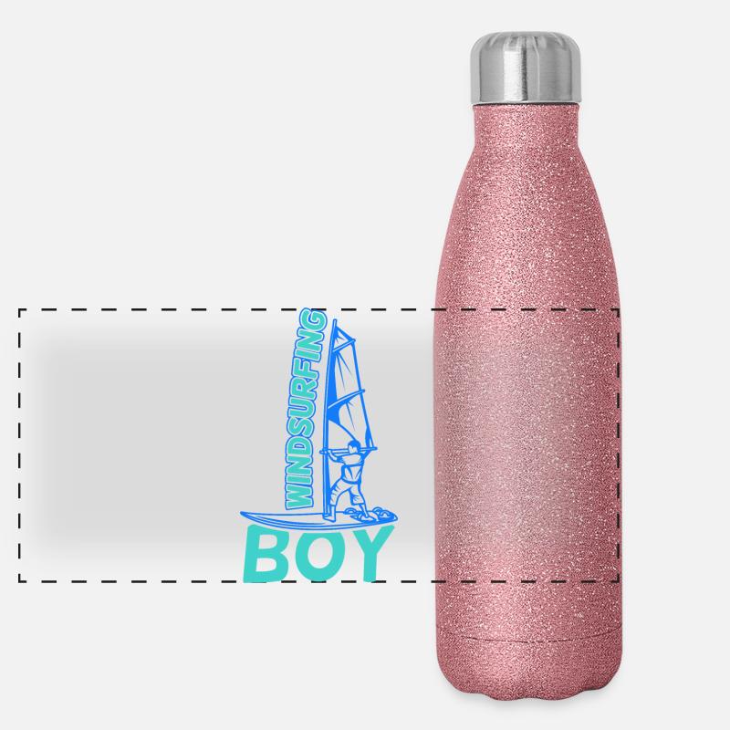 Garçon de planche à voile Gourde isotherme panoramique pailletée 500 ml