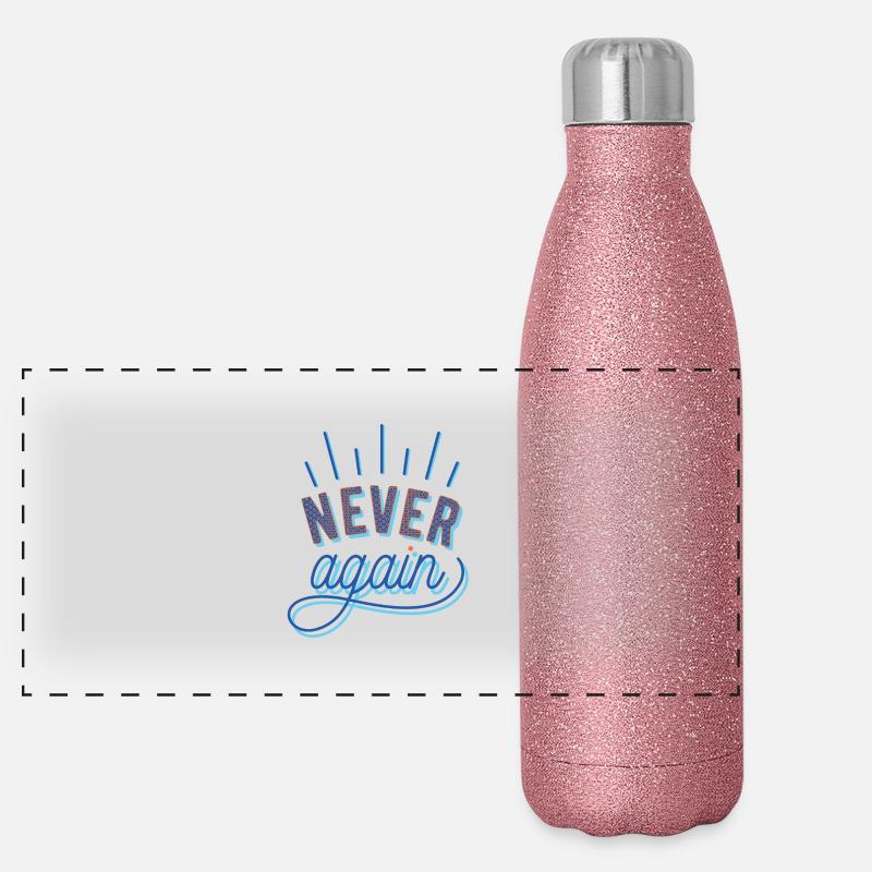 NEVER again Panorama Glitzer Isolierflasche 500 ml