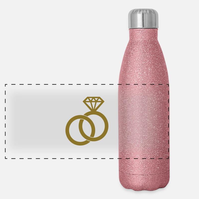 Alliance - Wedding Panorama Glitzer Isolierflasche 500 ml