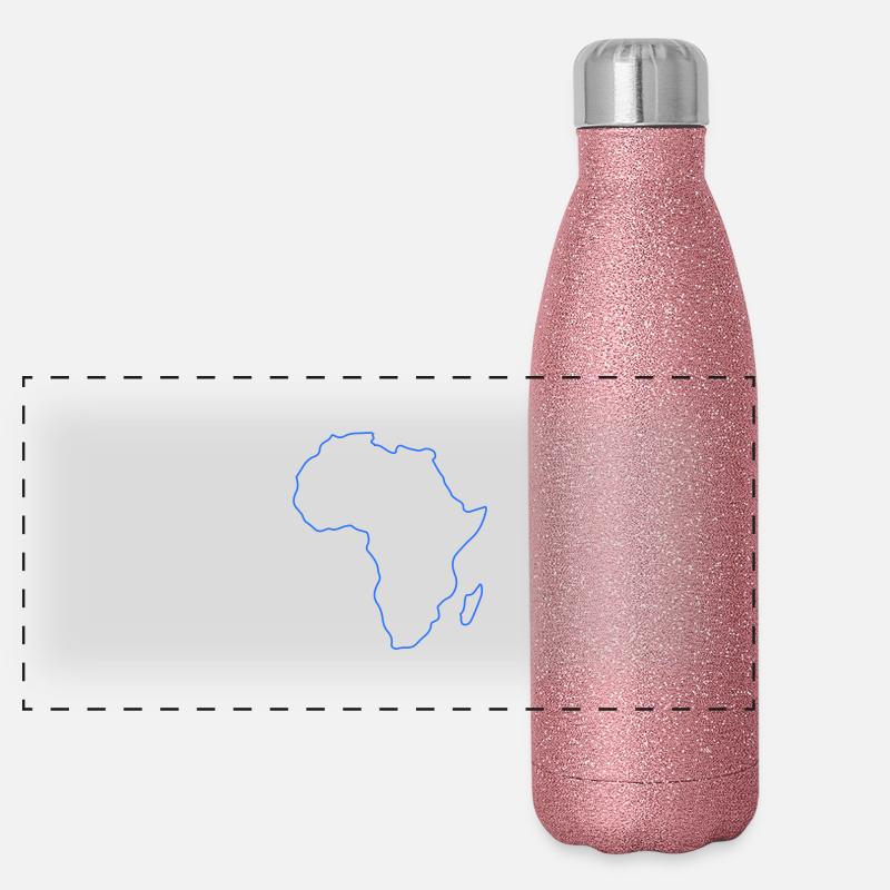 Aperçu de l’Afrique Gourde isotherme panoramique pailletée 500 ml