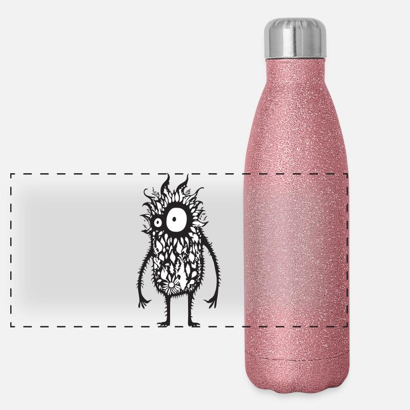 Mostro appuntito Thermos in acciaio inossidabile glitterato