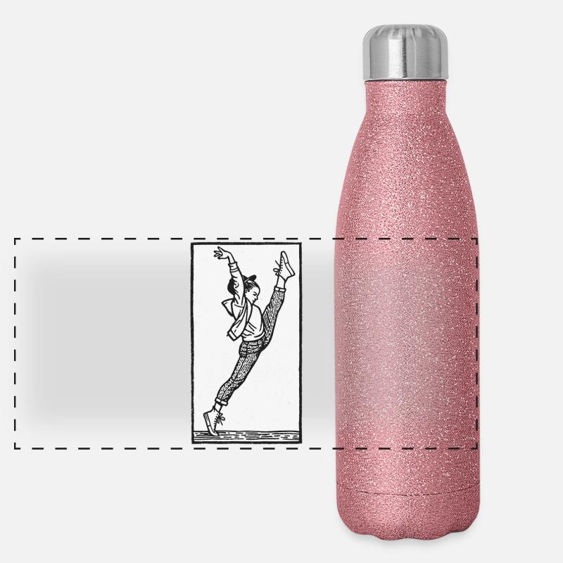 Danseuse #17 Gourde isotherme panoramique pailletée 500 ml
