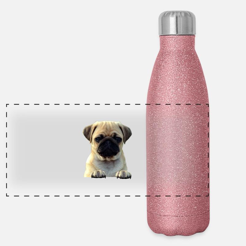 Mops-861141-PNG Panorama Glitzer Isolierflasche 500 ml