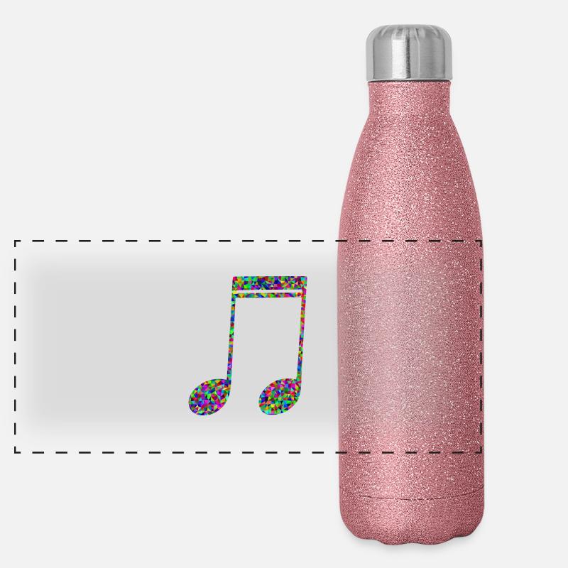 Musiknote Panorama Glitzer Isolierflasche 500 ml
