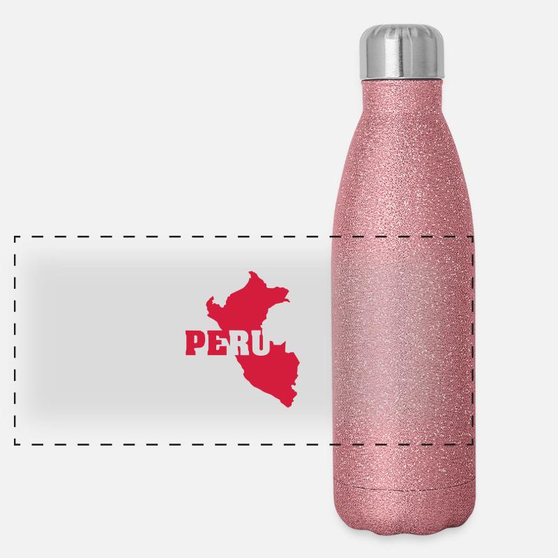 Pérou (ID: 002006) Gourde isotherme panoramique pailletée 500 ml