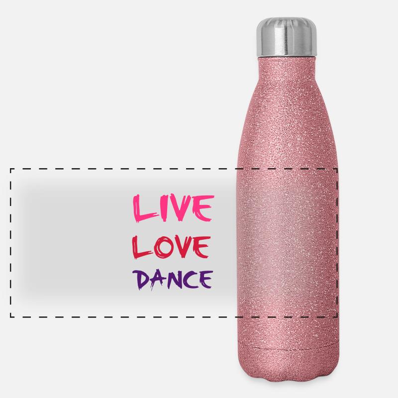 Dance Panorama Glitzer Isolierflasche 500 ml