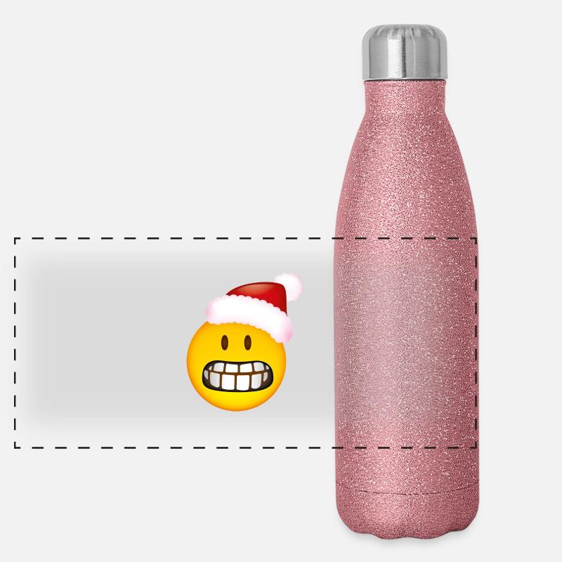 Smiley Glossy Desperate Christmas Panoramic Glitter Thermal Bottle 500 ml