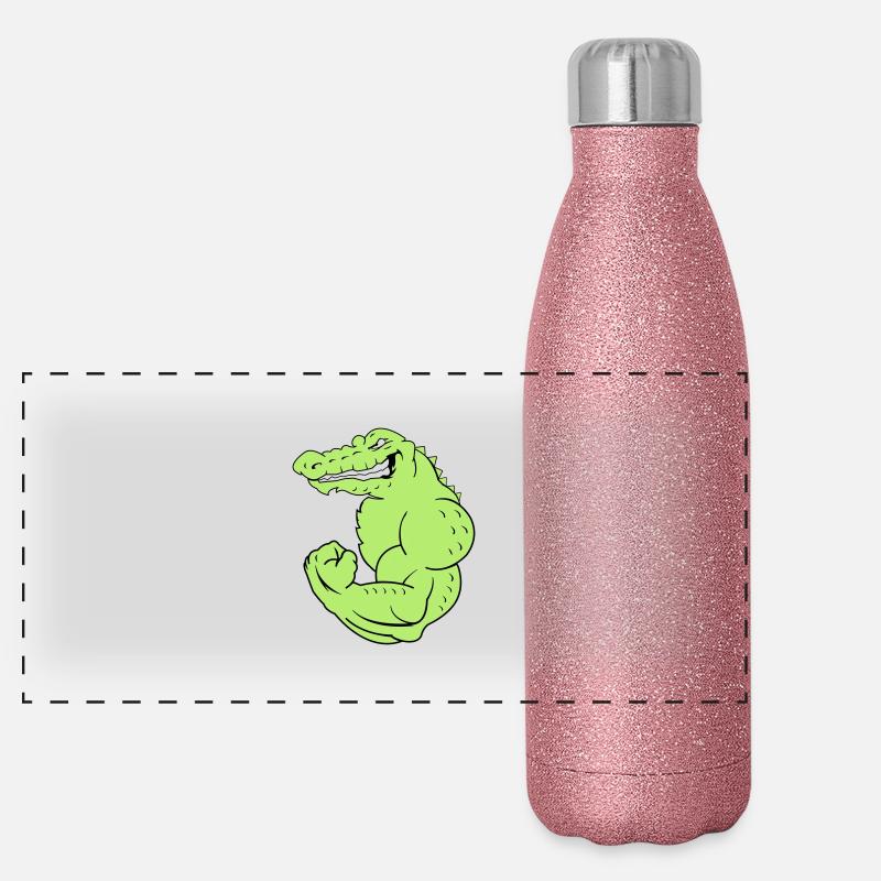 strong_crocodile_2 Gourde isotherme panoramique pailletée 500 ml