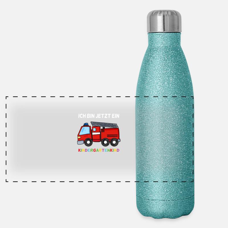 Geschenk für Kindergarten Kleinkinder Panorama Glitzer Isolierflasche 500 ml