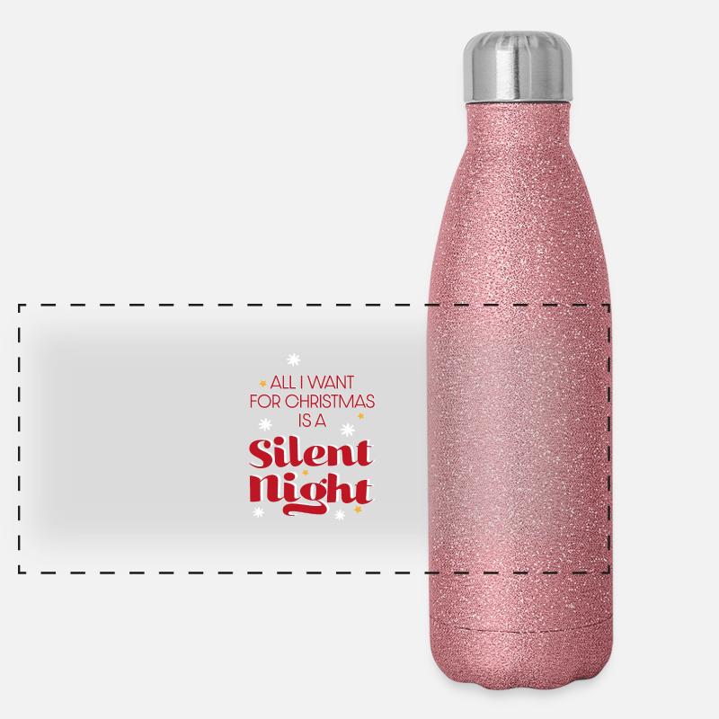 Weihnachten Baby Panorama Glitzer Isolierflasche 500 ml