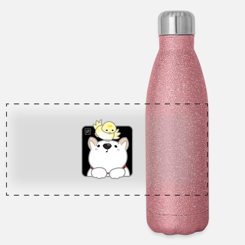 Chien Coréen - Style Japonais 02 Gourde isotherme panoramique pailletée 500 ml