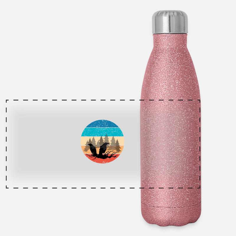 Raben Panorama Glitzer Isolierflasche 500 ml