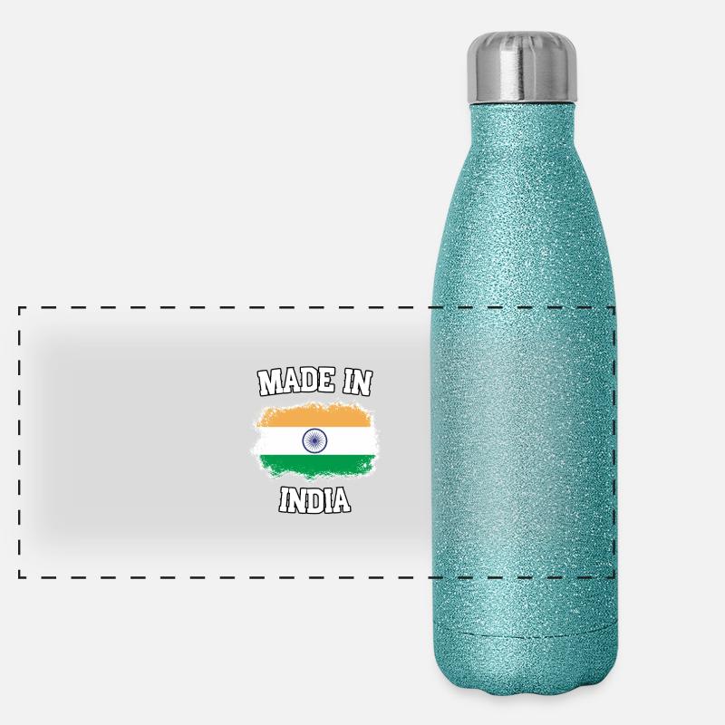 Fabriqué en Inde Gourde isotherme panoramique pailletée 500 ml