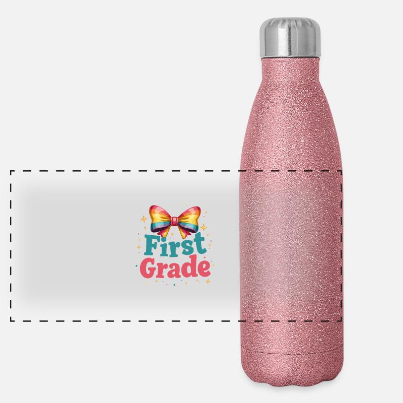 Design amusant pour la première classe Gourde isotherme panoramique pailletée 500 ml