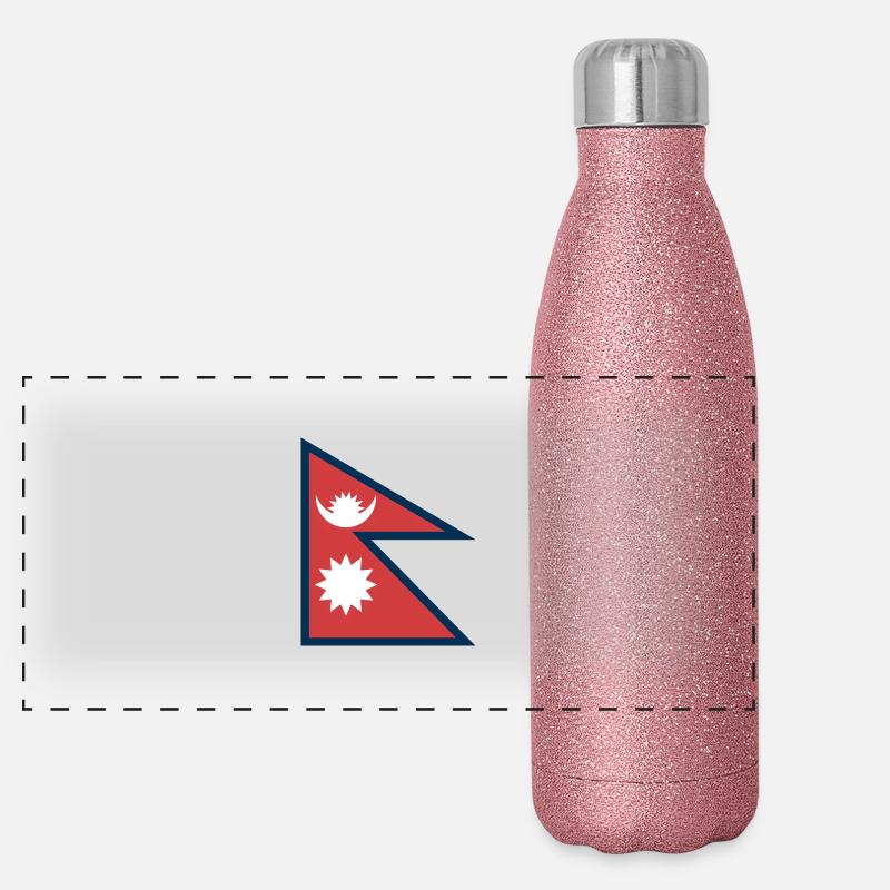Népal Gourde isotherme panoramique pailletée 500 ml