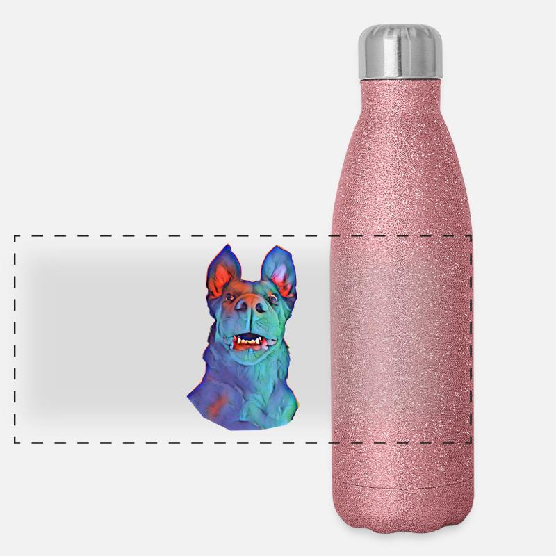 chien Gourde isotherme panoramique pailletée 500 ml