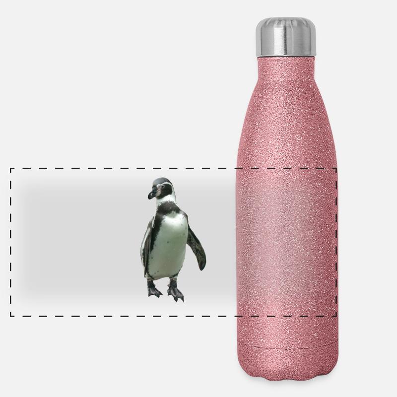 Pingouin Gourde isotherme panoramique pailletée 500 ml