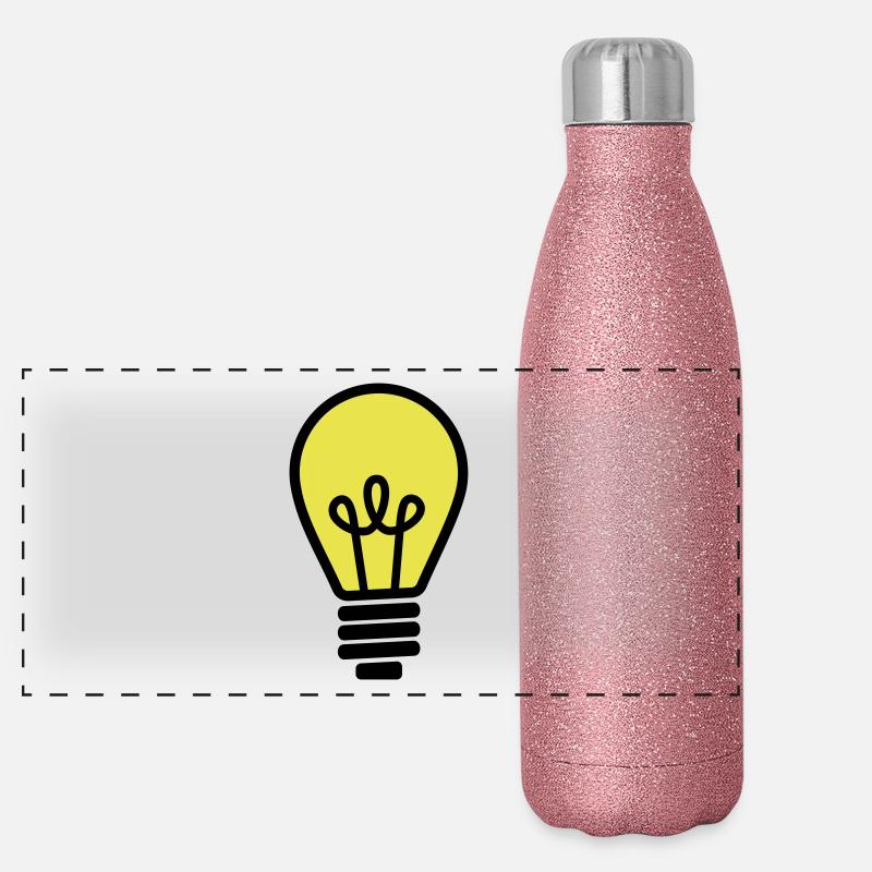 Ampoule Gourde isotherme panoramique pailletée 500 ml