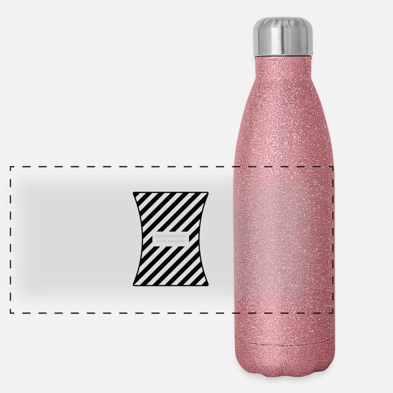 Bitte kraulen Panorama Glitzer Isolierflasche 500 ml